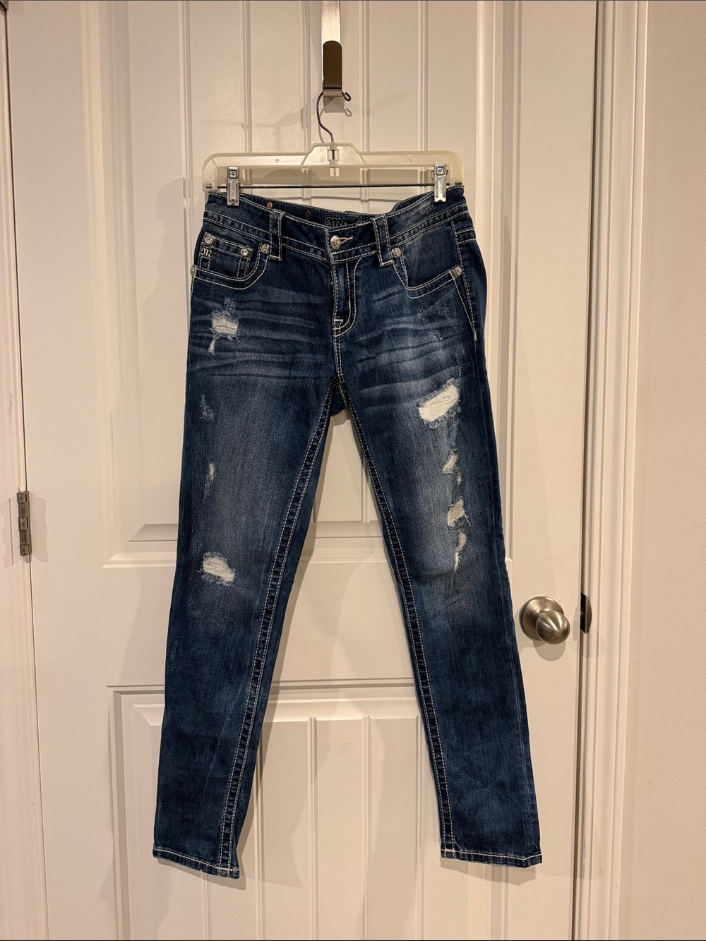 Miss Me Distressed Dark Blue Women's Jeans